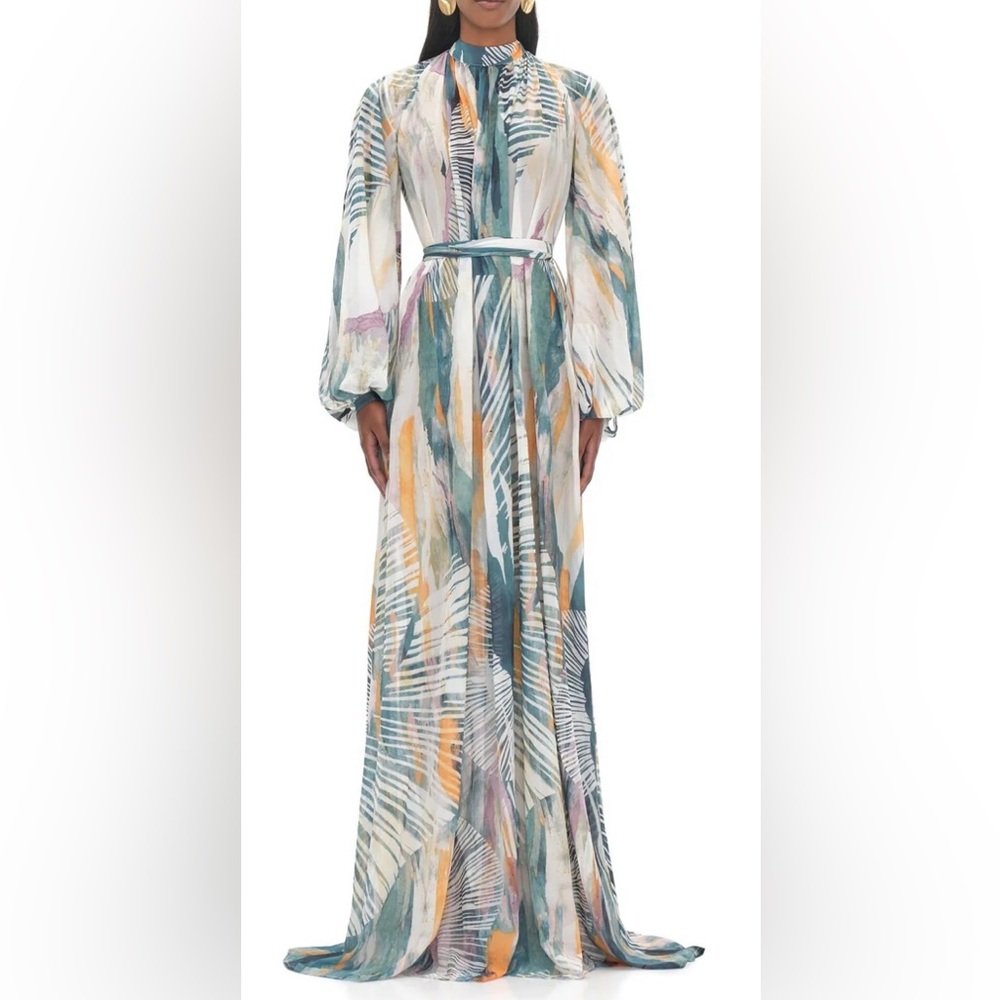 NWT Andrea Iyamah Sade Multicolor Cover-Up Maxi Dress - Picture 11 of 12